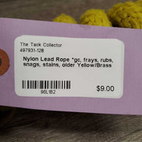 Nylon Lead Rope *gc, frays, rubs, snags, stains, older