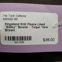 Knit Fleece Lined "Eisley" Beanie - Toque *new
