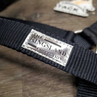 "Blanca" Nylon Fleece Halter, adj, snap *like new, no rope
