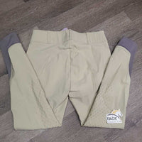 Euro Seat Breeches *vgc/xc, v.mnr seam puckers, stain & pulled seat seam