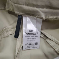 Euro Seat Breeches *vgc/xc, v.mnr seam puckers, stain & pulled seat seam