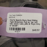 Euro Seat Riding Tight Breeches, Pull on *gc, mnr hair, seam: rubs, pills & frays
