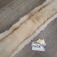 Nylon Web & Fleece Lined Girth, 2x els, D Ring *gc, dirty?stains, hairy, mnr edge rubs