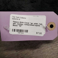 Fleece Girth Cover *gc, older, hair, dirt, clumpy, compressed spots
