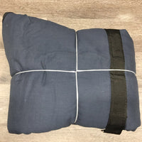 Felt Lined Stable Blanket, 0 legs/tail *gc, clean, older, mnr stains, dust, hair, snags, rubs