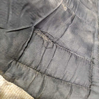 Front & Hind Shipping Boots *fair, older, mnr dirt?, faded, stains, holey edges, torn velcro, edge rubs/frays, unstitched seams