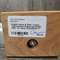 English Horse & Rider Trophy, "Intermediate English Equitation" 1994 *xc, dusty
