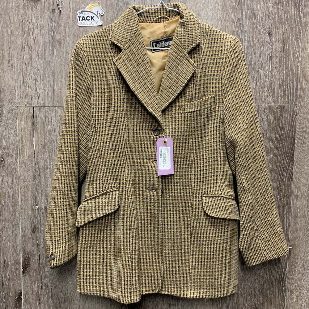 VINTAGE Hvy Wool Tweed Coat - Jacket *xc, clean, pulled lining seam