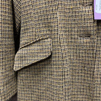 VINTAGE Hvy Wool Tweed Coat - Jacket *xc, clean, pulled lining seam

