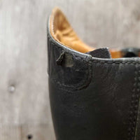 Pr Field Boots, Zips *gc/fair, clean, faded, older, v.scuffed toes, missing laces, lining: holes & stains, No Insoles, v.rubbed heels