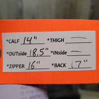 Pr Field Boots, Zips *gc/fair, clean, faded, older, v.scuffed toes, missing laces, lining: holes & stains, No Insoles, v.rubbed heels
