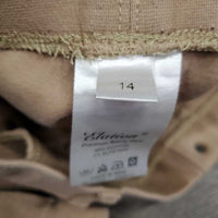 JUNIORS Hvy Cotton Euroseat Jodphurs, elastics, Pull On *gc, discolored, stains, rubs, pills, sm seam holes