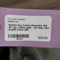 Hvy Cotton Breeches, Pull On *gc, faded, older, sm hole, rubs & pills