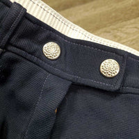 Vintage High Waist Ribbed Breeches *gc, older, rubs, pills & snags, v.hairy