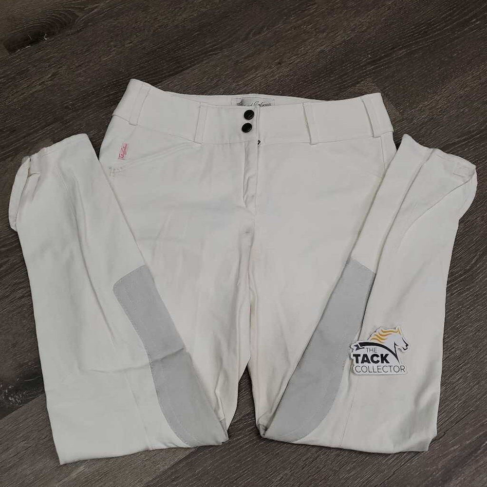 Euroseat Breeches *vgc, seam puckers, mnr stains, discolored seat & legs