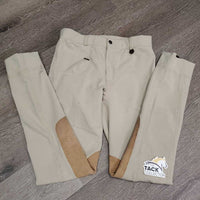 JUNIORS Euroseat Breeches *gc/fair, v.rubbed & pilly seat & legs, seam puckers, snags, runs, stretched seat
