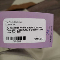 JUNIORS Euroseat Jodphurs, 2 Elastics *like new
