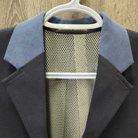 Show Jacket, Mesh Lining, Micro Suede Collar *vgc, older, loose lining, missing 2 buttons
