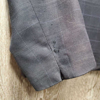 Show Jacket *fair, older, v.discolored & faded, buttons: missing & repaired, v.loose & rubbed cuffs