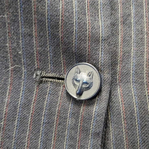 Hvy Wool Show Jacket *gc/fair, older, pit stains, faded, rubs, dirty, stains
