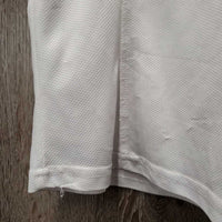 SS Show Shirt, 1/4 Button Up, snap collar *gc/fair, rubs, runs & v.snagged, pits, peeled logo
