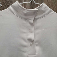 SS Show Shirt, 1/4 Button Up, snap collar *gc/fair, rubs, runs & v.snagged, pits, peeled logo
