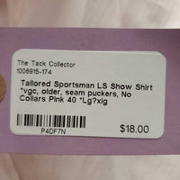 LS Show Shirt *vgc, older, seam puckers, No Collars
