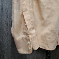 LS Show Shirt, 2x Button Collars *gc, seam puckers, older, rubs, pills