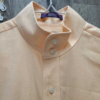 LS Show Shirt, 2x Button Collars *gc, seam puckers, older, rubs, pills
