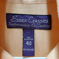 LS Show Shirt, 2x Button Collars *gc, seam puckers, older, rubs, pills