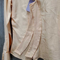 LS Show Shirt, 2x Button Collars *gc, seam puckers, older, rubs, pills