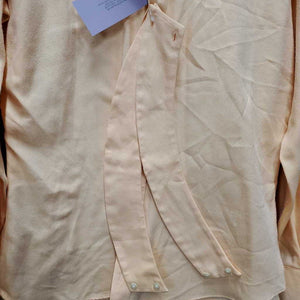 LS Show Shirt, 2x Button Collars *gc, seam puckers, older, rubs, pills