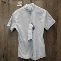 SS Show Shirt, 1x Button Collar *vgc, older, crinkled
