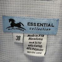 SS Show Shirt, 1x Button Collar *vgc, older, crinkled
