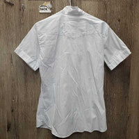 SS Show Shirt, 1x Button Collar *vgc, older, crinkled