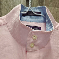 LS Show Shirt, 2x Button Collars *gc, seam puckers, mnr stains, bubbled, older