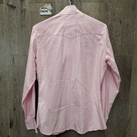 LS Show Shirt, 2x Button Collars *gc, seam puckers, mnr stains, bubbled, older