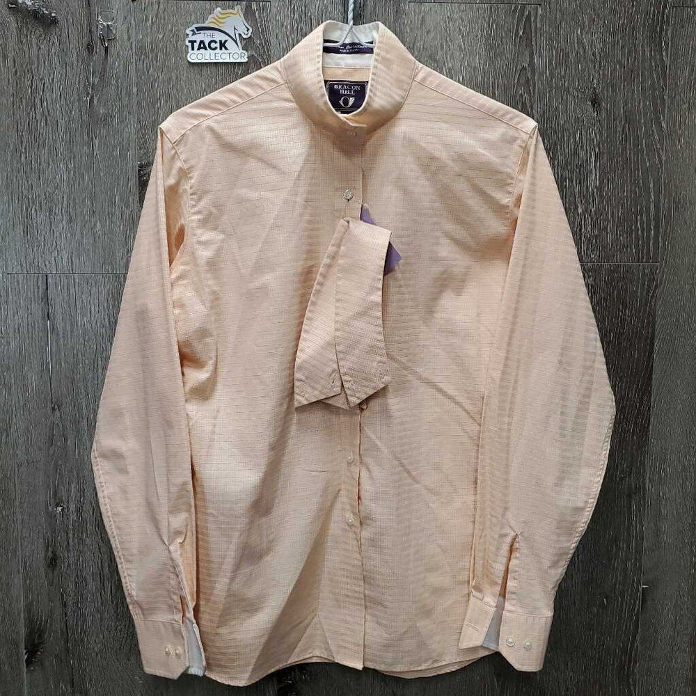 LS Show Shirt, 2x Button Collars *vgc, seam puckers, older