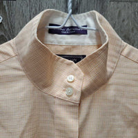 LS Show Shirt, 2x Button Collars *vgc, seam puckers, older
