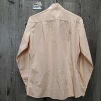 LS Show Shirt, 2x Button Collars *vgc, seam puckers, older
