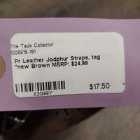 Pr Leather Jodphur Straps, tag *new