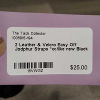 2 Leather & Velcro Easy Off Jodphur Straps *xc/like new