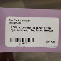 1 ONLY Leather Jodphur Strap *gc, scrapes, rubs, faded

