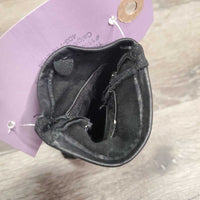 JUNIORS Leather Riding Gloves *vgc, mnr stains, rubs & snags