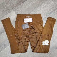 Lined Full Sticky Seat Riding Tight Breeches, bag *new

