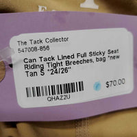 Lined Full Sticky Seat Riding Tight Breeches, bag *new

