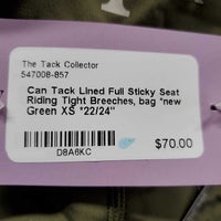 Lined Full Sticky Seat Riding Tight Breeches, bag *new