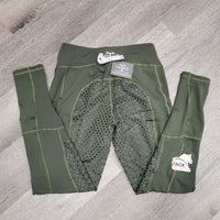 Lined Full Sticky Seat Riding Tight Breeches, bag *new