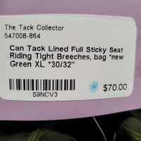 Lined Full Sticky Seat Riding Tight Breeches, bag *new
