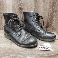Paddock Boots, laces *gc, clean, rubs, scrapes, L: v.peeled
